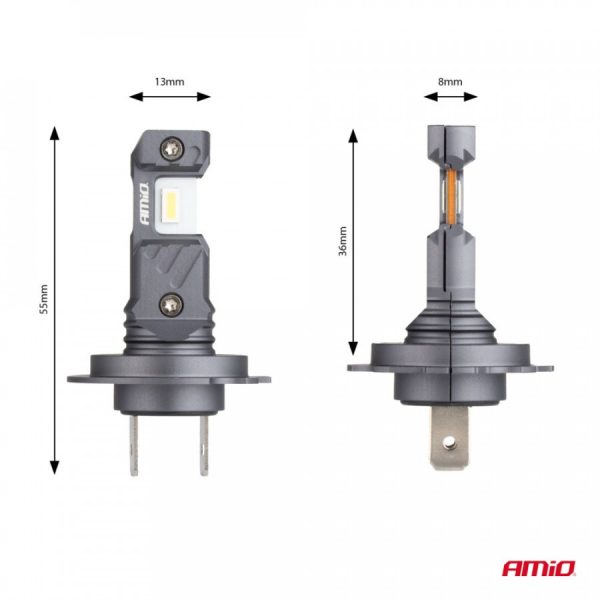 LED CAN-BUS HYBRID SERIES H7/Η18 12V 60W 6.000K 5.600lm - 2 ΤΕΜ.