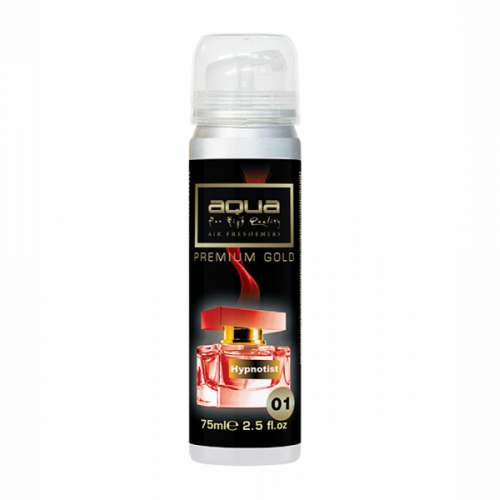 ΑΡΩΜΑΤΙΚΟ ΑΥΤΟΚΙΝΗΤΟΥ ΣΕ ΣΠΡΕΙ (SPRAY) ΜΕ ΑΡΩΜΑ HYPNOTIST PREMIUM GOLD SERIES 75ml AQUA - 1 TEM.