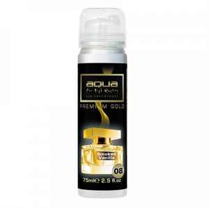 ΑΡΩΜΑΤΙΚΟ ΑΥΤΟΚΙΝΗΤΟΥ ΣΕ ΣΠΡΕΙ (SPRAY) ΜΕ ΑΡΩΜΑ SMOKED VANILLA PREMIUM GOLD SERIES 75ml AQUA - 1 TEM. - Image 1