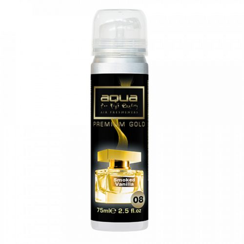 ΑΡΩΜΑΤΙΚΟ ΑΥΤΟΚΙΝΗΤΟΥ ΣΕ ΣΠΡΕΙ (SPRAY) ΜΕ ΑΡΩΜΑ SMOKED VANILLA PREMIUM GOLD SERIES 75ml AQUA - 1 TEM.