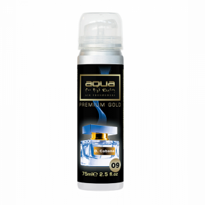 ΑΡΩΜΑΤΙΚΟ ΑΥΤΟΚΙΝΗΤΟΥ ΣΕ ΣΠΡΕΙ (SPRAY) ΜΕ ΑΡΩΜΑ D.CABANA PREMIUM GOLD SERIES 75ml AQUA - 1 TEM. - Image 1