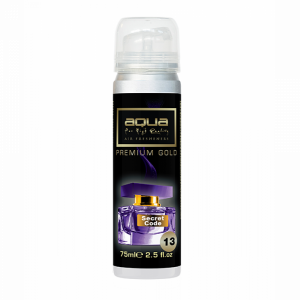ΑΡΩΜΑΤΙΚΟ ΑΥΤΟΚΙΝΗΤΟΥ ΣΕ ΣΠΡΕΙ (SPRAY) ΜΕ ΑΡΩΜΑ SECRET CODE PREMIUM GOLD SERIES 75ml AQUA - 1 TEM - Image 1