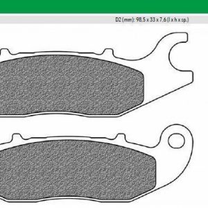 Τακάκια Εμπρός Newfren F375 FD0355BE1 για Honda Innova / CBR 125 / MSX 125 - Image 1