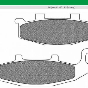 Τακάκια Φρένων Εμπρός Newfren FD0108BT1 F129 – Για Kawasaki/Suzuki (Πολλά Μοντέλα) – Σετ 2 Τεμαχίων