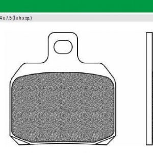 Τακάκια Φρένων NEWFREN F266 FD0256BE1 – Εμπρός/Πίσω για Beverly 400/500 & X-City 125 (2 Τεμάχια) - Image 1