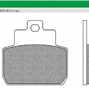 Τακάκια Φρένων NEWFREN F425 FD0394BE1 – Πίσω για Beverly 400/500 & Piaggio X8/X9 (1 Σετ) - Image 1