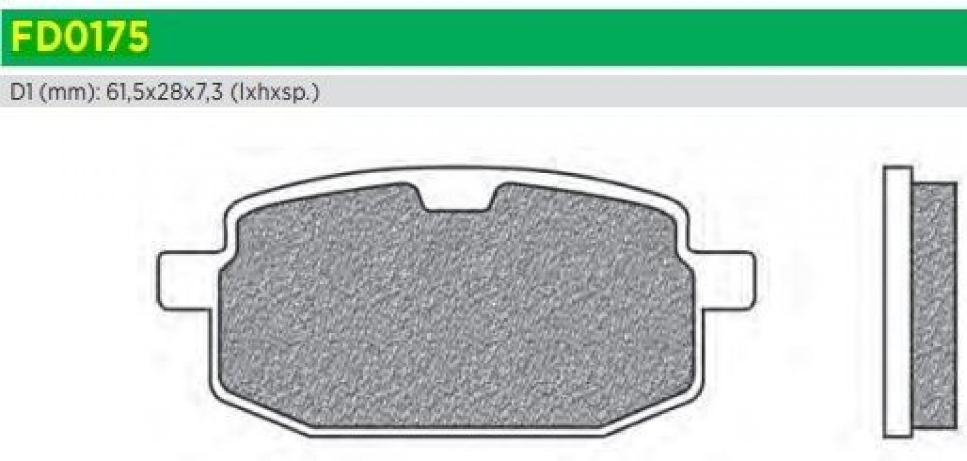 Τακάκια Φρένων Εμπρός Newfren FD0175BE1 F169 – Για Yamaha JOG 50 / Peugeot V-Clic / SYM – 1 Τεμάχια