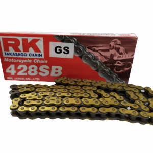 Αλυσίδα 428SB 112L Χρυσή Ενισχυμένη RK για Yamaha Crypton X 135 – 1 Τεμάχιο - Image 1