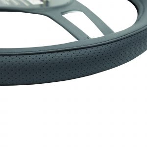 Κάλυμμα Τιμονιού Simoni Racing Total Black Δερμάτινο Μαύρο (35–37cm) – 1 Τεμάχιο - Image 4