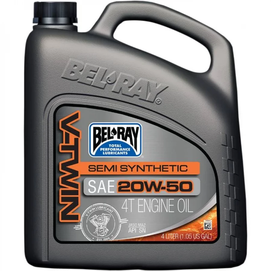 Λάδι Μηχανής BEL-RAY V-TWIN 20W-50 Ημι-Συνθετικό – 4 Λίτρα