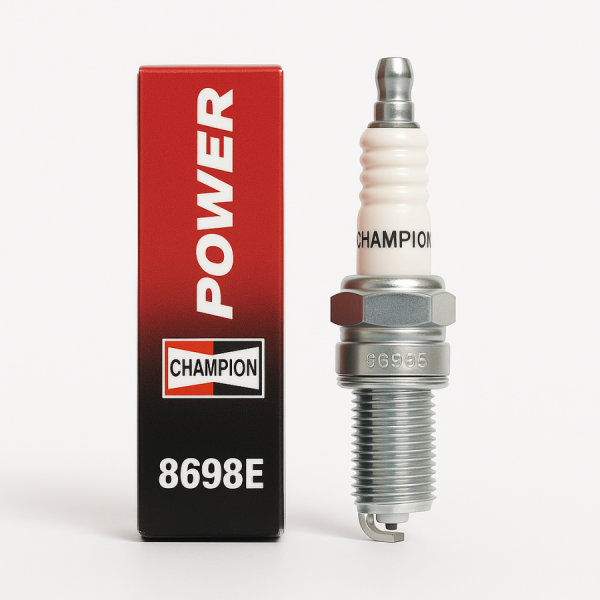 Μπουζί CHAMPION 8698E POWER – Αντιστοιχία CR8E, CR9E, CR9EK, CR8EIX, CR9EHIX-9 – 1 Τεμάχιο