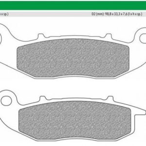 ΤΑΚΑΚΙΑ ΕΜΠΡΟΣ FD0444BE1 MEDLEY125 150 PCX125 18-19 - 1τεμάχιο - Image 1