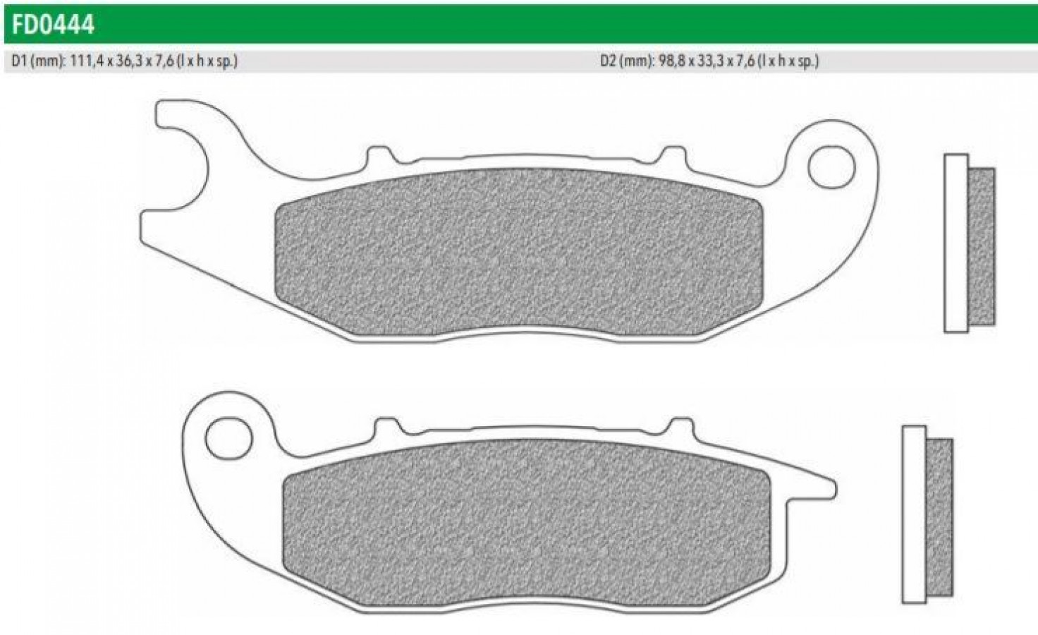 ΤΑΚΑΚΙΑ ΕΜΠΡΟΣ FD0444BE1 MEDLEY125 150 PCX125 18-19 - 1τεμάχιο