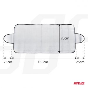 Ηλιοπροστασία Αυτοκινήτου AMiO Universal – 150×70cm - Image 3