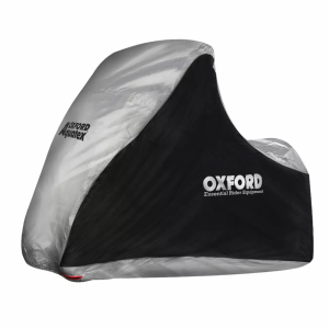 Κουκούλα Μοτοσυκλέτας Oxford Aquatex CV215 για Τρίτροχα MP3 – Αδιάβροχο Κάλυμμα Μαύρο/Ασημί