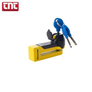 Κλειδαριά Δισκόφρενου OXFORD OF51 Titan 10mm με Τσαντάκι – Κίτρινη - Image 4
