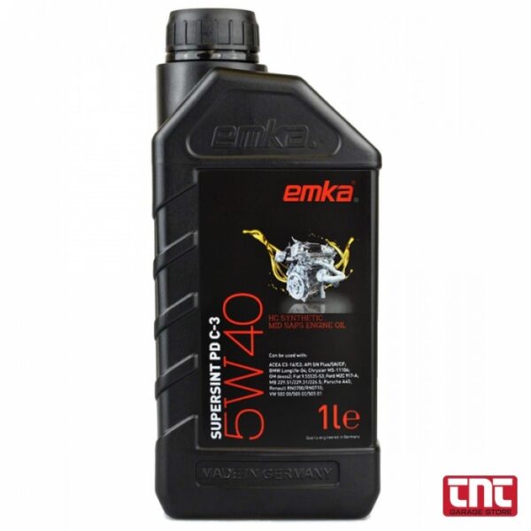 Συνθετικό Λάδι Κινητήρα 5W-40 Mid SAPS HC ACEA C3 – 1 Λίτρο (Γερμανίας) emka_engine_oil_supersint_pdc3_5w40_1l_with_logo_700x700