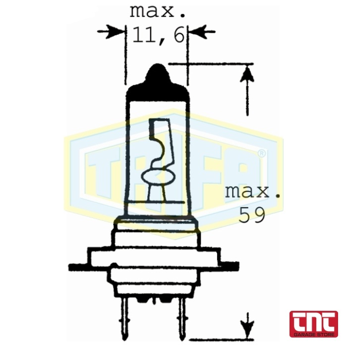 Λάμπα Αλογόνου TRIFA H7 12V 55W PX26d Λάμπα Αλογόνου TRIFA H7 12V 55W PX26d h7_bulb_dimensions_diagram_with_logo_700x700_2.jpg