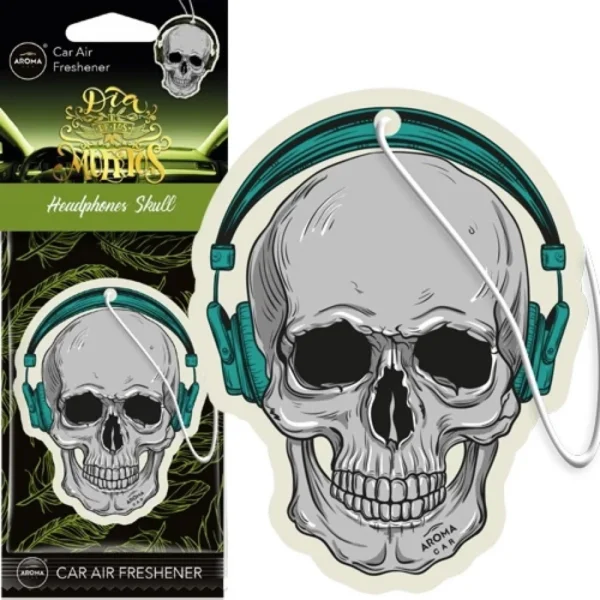 Αρωματικό Αυτοκινήτου Κρεμαστό Amio Aroma Car Muertos – Headphones Skull, 1 Τεμάχιο a83277-500x500_1729933214 a83277-500x500_1729933214