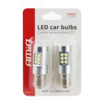Λάμπες LED P21W 12/24V BA15s 24xSMD3030 CAN-BUS Διάθλασης AMiO – 2 Τεμάχια led_1746444416