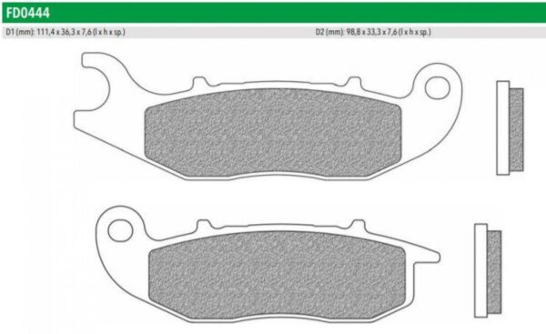 Τακάκια Φρένων FD0444BE1 — Newfren F693 Εμπρόσθια για Medley 125/150, PCX 125 (18-19) takakia_1748421563 takakia_1748421563