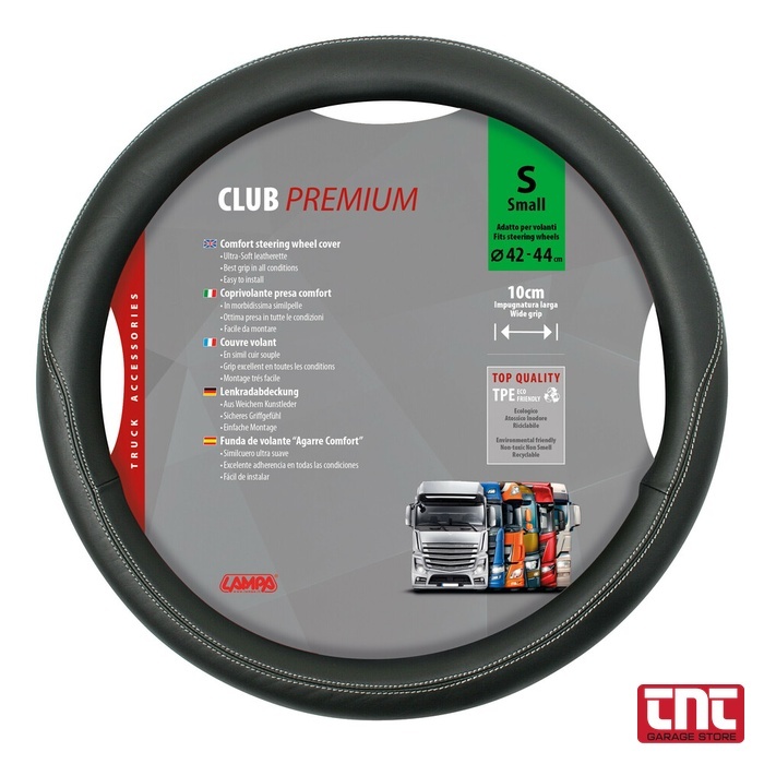Club Skeentex – Κάλυμμα Τιμονιού Μαύρο S (Ø 42/44 cm) lampa_club_premium_steering_wheel_cover_98845_s_small_with_logo_700x700.jp