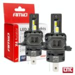 Amio Λάμπες LED H4 12V 44W 6500K 3936lm CSP X4 Series Aviator Plug & Play — Σετ 2 Τεμαχίων amio_led_headlight_bulbs_x4_avia