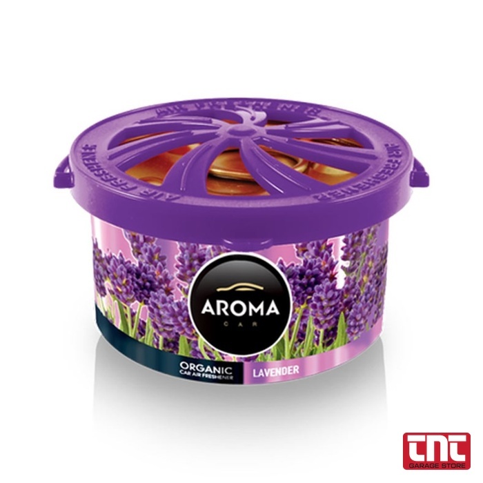 Amio Aroma Organic Lavender Αρωματικό Αυτοκινήτου σε Κονσέρβα — 40 gr aroma_car_organic_air_freshener_lavender_can_with_logo_700