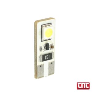 Λάμπα LED M-TECH T10 W5W 12V CAN-BUS Λευκή — 2xSMD5050 (W2,1×9,5d) 1 τεμ. car_led_bulb_t5_w3w_white_smd_canbus_with_logo_70