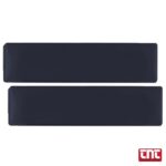 Προστατευτικό Τζάμι Πινακίδας Νέου Τύπου 52,7x12cm Dark Black Φιμέ Πλαστικό – 2 τεμάχια car_number_plate_covers_black_set_of_2_w