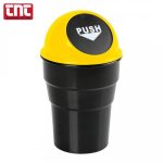 Κάδος Απορριμμάτων Αυτοκινήτου με Καπάκι PUSH-BIN Lampa 100x180mm – Τοποθέτηση σε Ποτηροθήκη – 1 Τεμάχιο lampa-car-trash-bin-min
