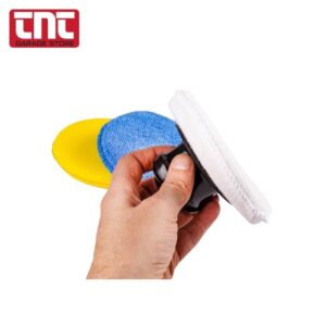 Σετ 3 Στρογγυλά Σφουγγάρια Γυαλίσματος με Λαβή 125mm – Amio amio_car_polishing_sponges_application_with_logo_700x700.jpg