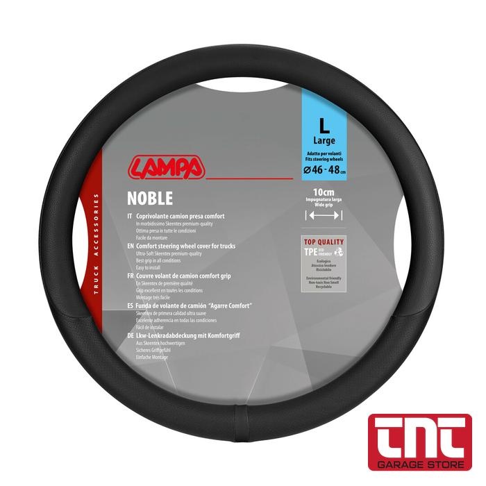 Lampa Noble Κάλυμμα Τιμονιού Φορτηγού από Ultra-Soft Skeentex L (46-48 εκ.) Μαύρο lampa_noble_truck_steering_wheel_cover_large_4