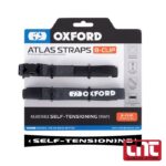 Ιμάντας Atlas B-Clip 17mm x 1.2m Asphalt (Ζεύγος) – Oxford OX313 oxford_atlas_straps_b_clip_self_tensioning_with_logo_700x700.jp