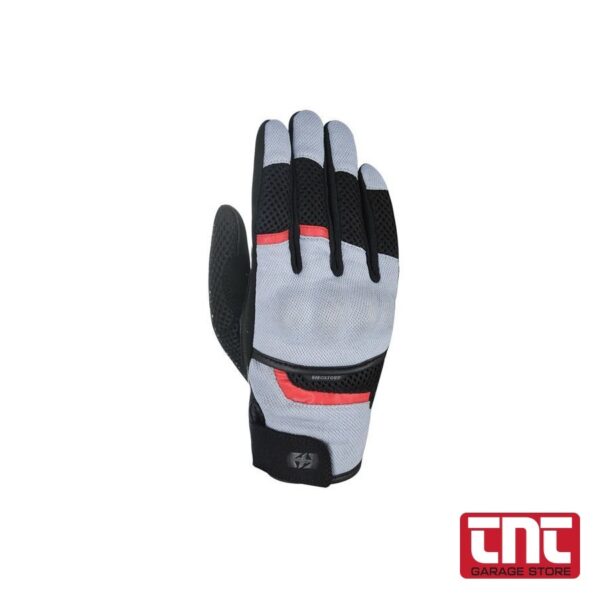 Γάντια Brisbane Air Short Summer Glove – OXFORD (Grey / Black / Red) XL oxford_brisbane_air_mesh_short_summer_glove_grey_black_w