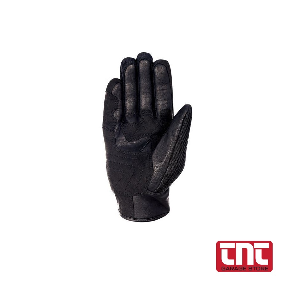 Γάντια Brisbane Air Short Summer Glove – OXFORD (Grey / Black / Red) 2XL oxford_brisbane_air_summer_glove_palm_view_with_logo.jp