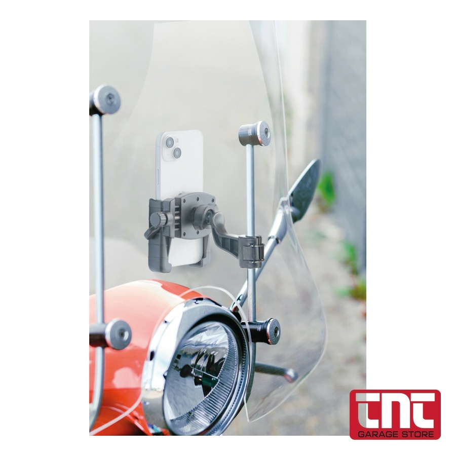 Βάση Στήριξης Κινητού Optiline Smart Scooter Grip για Καθρέπτη & Μπάρα 9-14mm (62-82mm) scooter_smartphone_holder_mounted_o