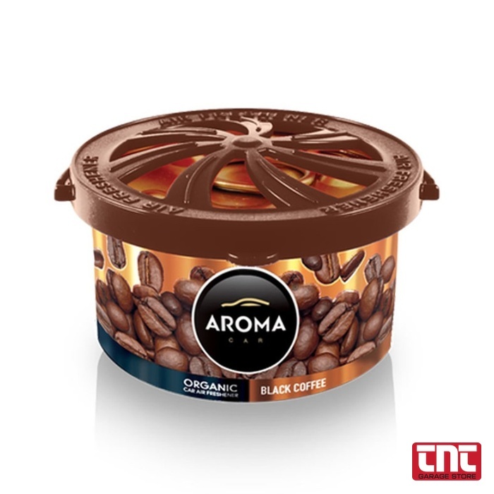 Aroma Organic Black Coffee Αρωματικό Αυτοκινήτου σε Κονσέρβα — 40 gr aroma_car_organic_air_freshener_black_coffee_can_v2_with_lo