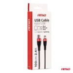 Amio – ΚΑΛΩΔΙΟ ΦΟΡΤΙΣΗΣ ΚΑΙ ΣΥΓΧΡΟΝΙΣΜΟΥ USB TYPE C ΣΕ APPLE LIGHTNING 100cm 2.4A UC-17 – 1 ΤΕΜ. 02929_06_900x900.jp
