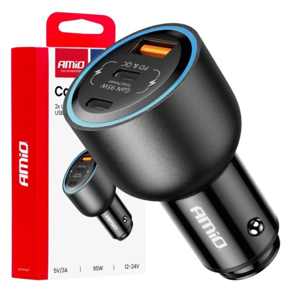 Amio - ΦΟΡΤΙΣΤΗΣ ΑΝΑΠΤΗΡΑ 12/24V ΜΕ 2 ΘΥΡΕΣ USB-C/USB-A 95W 5V/3A ΤΑΧΕΙΑΣ ΦΟΡΤΙΣΗΣ ΑΛΟΥΜΙΝΙΟ/ΜΑΥΡΟΣ - 1 Τεμ. Amio – ΦΟΡΤΙΣΤΗΣ ΑΝΑΠΤΗΡΑ 12/24V ΜΕ 2 ΘΥΡΕΣ USB-C/USB-A 95W 5V/3A ΤΑΧΕΙΑΣ ΦΟΡΤΙΣΗΣ ΑΛΟΥΜΙΝΙΟ/ΜΑΥΡΟΣ – 1 Τεμ. 04372_a Amio – ΦΟΡΤΙΣΤΗΣ ΑΝΑΠΤΗΡΑ 12/24V ΜΕ 2 ΘΥΡΕΣ USB-C/USB-A 95W 5V/3A ΤΑΧΕΙΑΣ ΦΟΡΤΙΣΗΣ ΑΛΟΥΜΙΝΙΟ/ΜΑΥΡΟΣ – 1 Τεμ. 04372_a