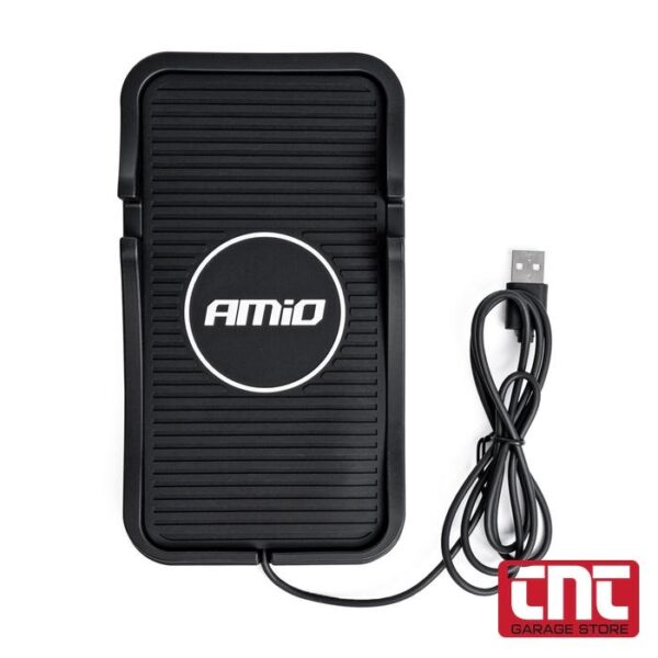 Amio Πάνελ Ασύρματης Φόρτισης Κινητού Qi 15W Quick Charge 3.0 (186x103mm) — 1 Τεμάχιο (03145/AM) amio_wireless_charging_pad_black_usb_with_logo_700x700.jpg amio_wireless_charging_pad_black_usb_with_logo_700x700.jpg
