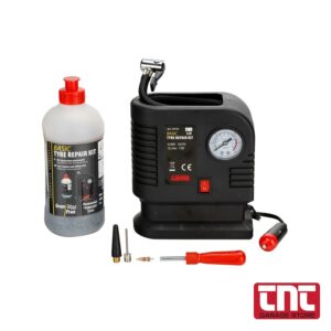 Κομπρεσέρ Αέρα Basic Tyre Repair Kit Lampa 12V 72W με Υγρό Επισκευής 500ml και Μανόμετρο – 300cm Καλώδιο lampa_basic_tyre_repair