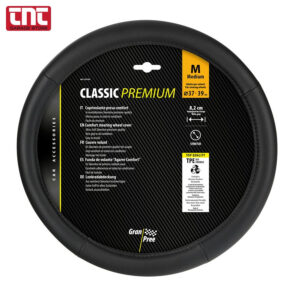 Κάλυμμα Τιμονιού Lampa SkeenTex Classic Premium Gran Pree – Δέρμα Μαύρο, 37–39cm (1 τεμ.) steering-wheel-cover-classic-premium-b
