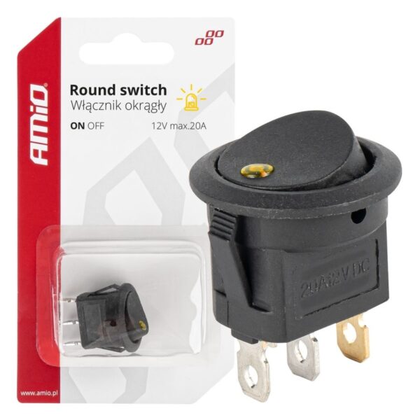 Amio - ΔΙΑΚΟΠΤΗΣ 12V ON/OFF ΣΤΡΟΓΓΥΛΟΣ ΜΕ 3 ΕΠΑΦΕΣ ΚΙΤΡΙΝΟ LED - 1 τεμ. (03962/AM) 03962_am_1_900x900.jpg 03962_am_1_900x900.jpg