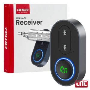Bluetooth Δέκτης (Receiver) Amio για Ασύρματη Μετάδοση Ήχου — Mini Jack 3.5mm Bluetooth Δέκτης (Receiver) Amio για Ασύρματη Μετά