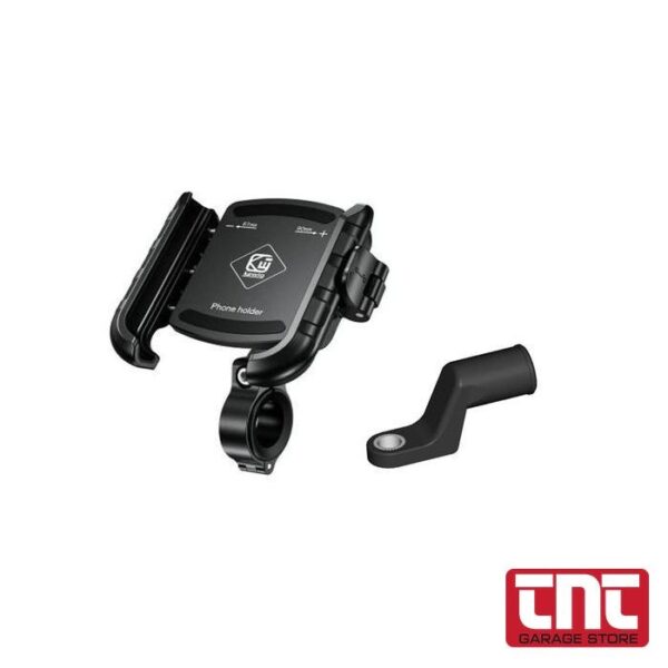 Βάση Κινητού KEWIG KWG-M8SP-C1 για Καθρέπτη και Τιμόνι kewig_motorcycle_phone_holder_handlebar_mirror_mount_black_with_logo_700x