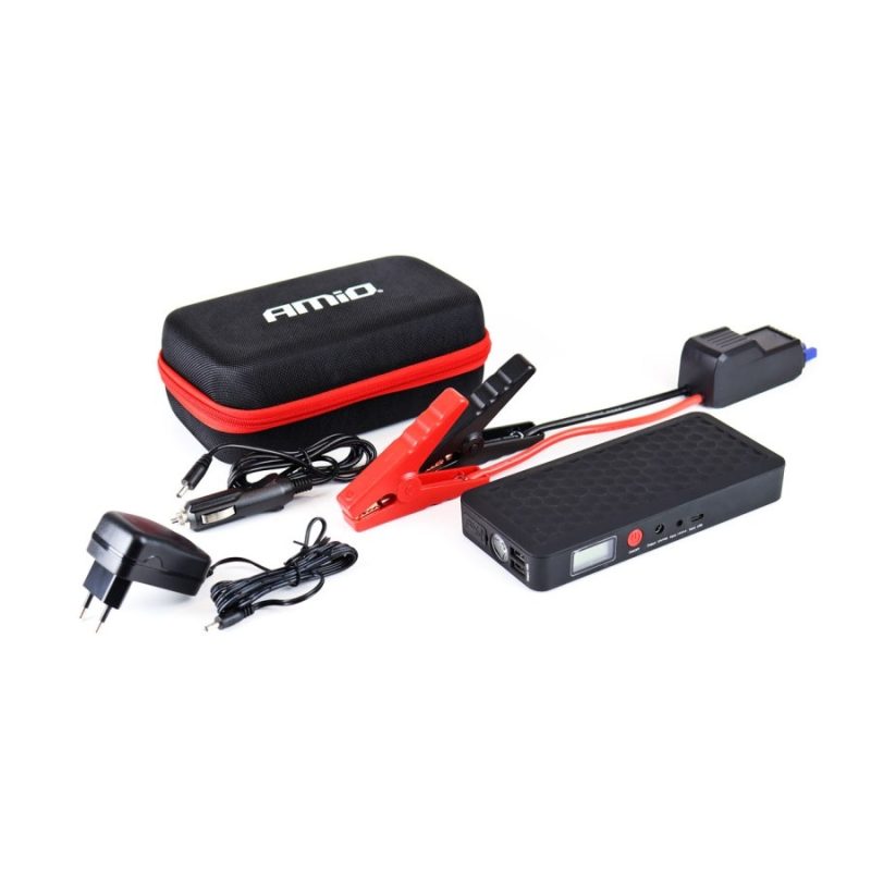 Amio – ΕΚΚΙΝΗΤΗΣ ΜΠΑΤΑΡΙΑΣ – STARTER POWERBANK / BOOSTER / STARTER SJ-02 12V 800A ΜΕ ΟΘΟΝΗ LCD – 1 ΤΕΜ. 02524_