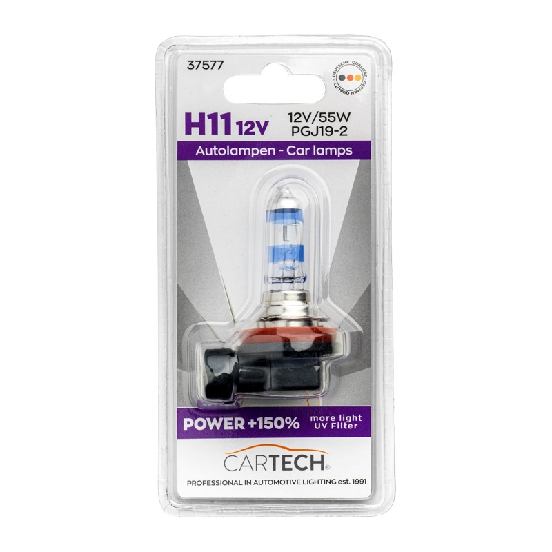 Λάμπες Αλογόνου Αυτοκινήτου H11 12V 55W PGJ19-2 Super White +150% Περισσότερο Φως D/Blister – Ζεύγος 2 Τεμαχίων 37577.jpg 37577.jpg